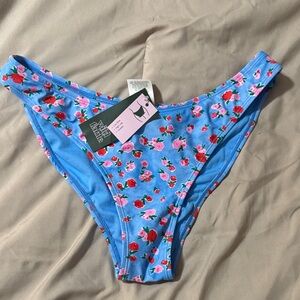 Wild Fable Blue Floral Bikini Bottom